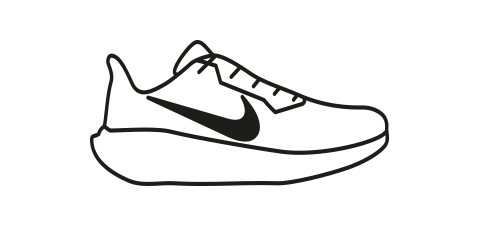 Nike shoe icon drawing